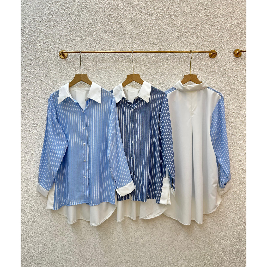 kemeja salur / kemeja salur palupi / kemeja office / kemeja cewek salur