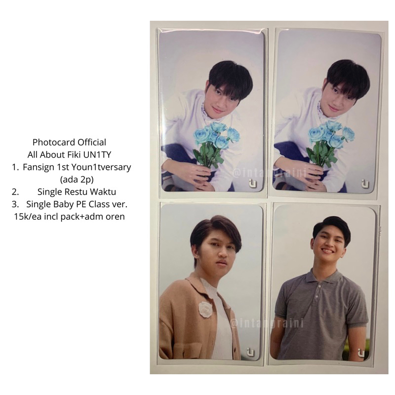 Photocard Fiki UN1TY Official
