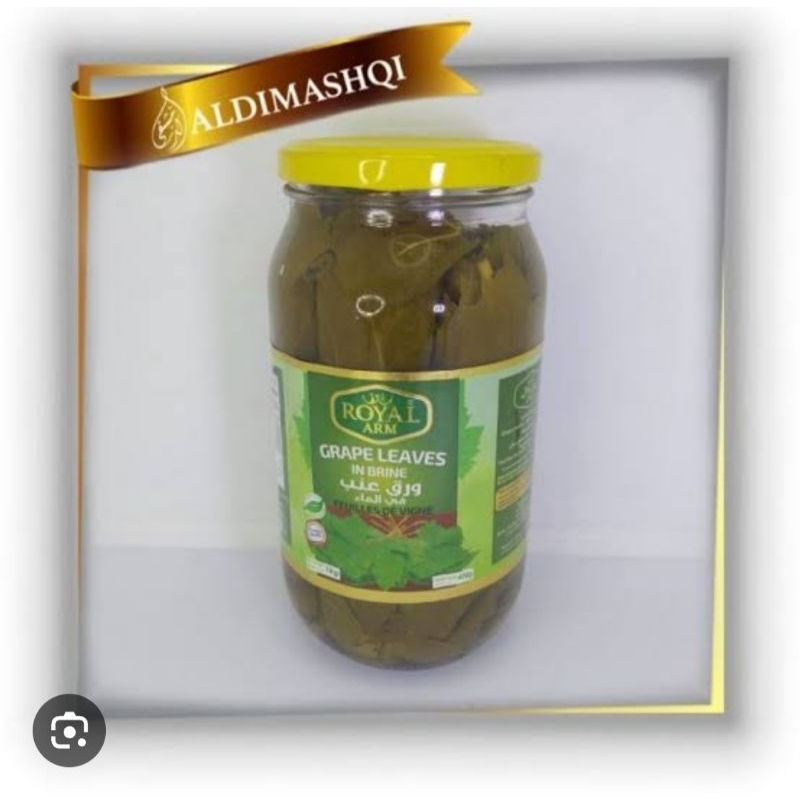 

Daun Anggur Royal Ukuran 1kg / Grape Leaves merk Royal Arm 1000gram