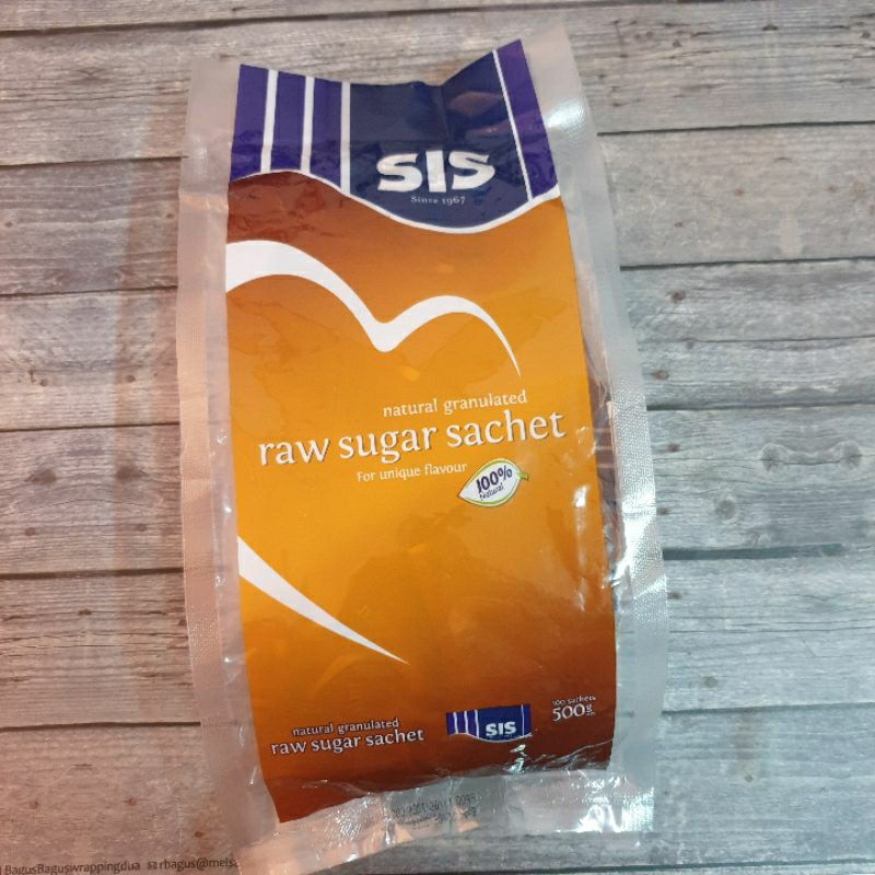 

SIS Natural Granulated Raw Sugar Sachet Gula Singapore