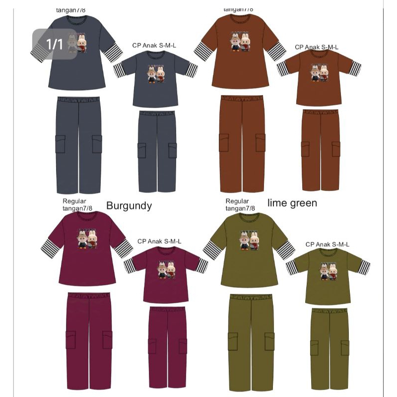 FOREVER SWEET Concept One Set Setelan CP Celana Panjang Reguler Fit MP 879