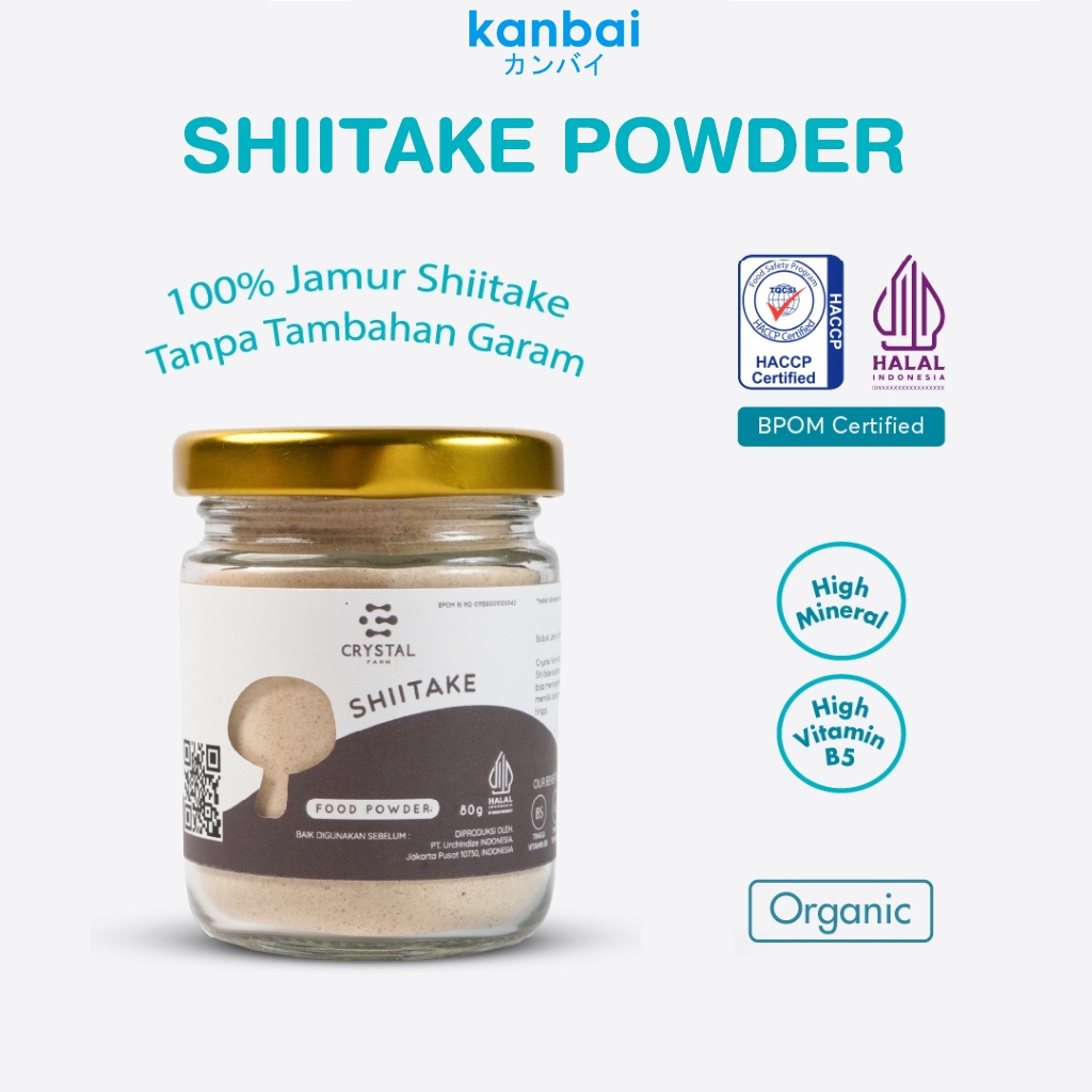 

Shiitake Food Powder 80gr Bubuk Kaldu Jamur Shiitake MPASI - Bumbu Tabur Gizi MPASI NON MSG