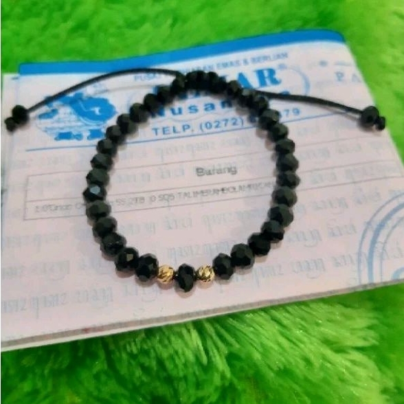 Gelang Tali Ceko Dior motif2 0,2gram Semar Nusantara