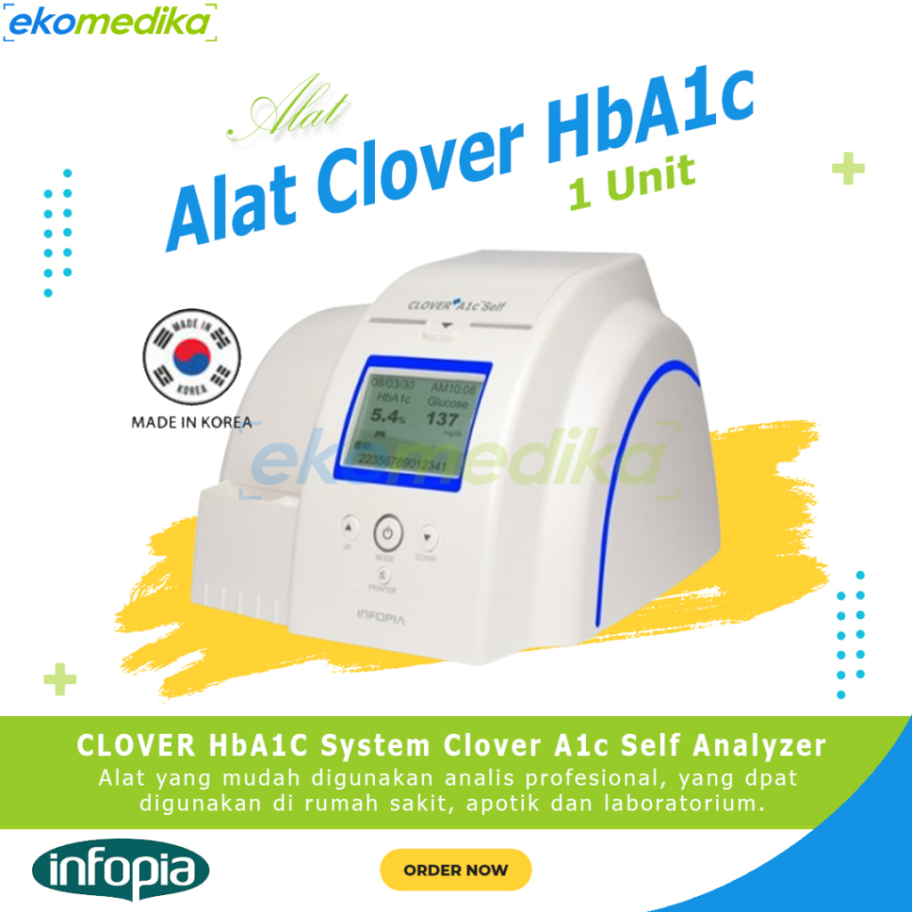Alat Clover A1c Self Cek Hba1c Measurement Infopia Clover HbA1C Self Analyzer