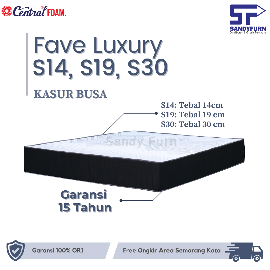 CENTRAL FOAM - Kasur Busa - Fave S14, S19, S30 LUXURY