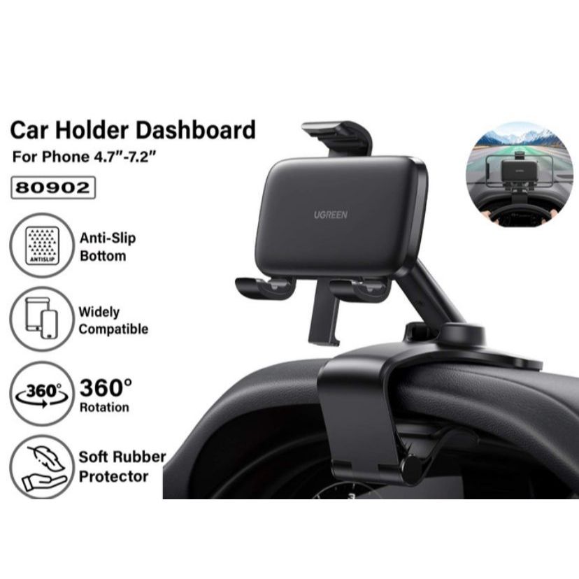 UGREEN 80902  CAR MOUNT PHONE HOLDER DUDUKAN STAND HP CAR HOLDER HOLDER MOBIL