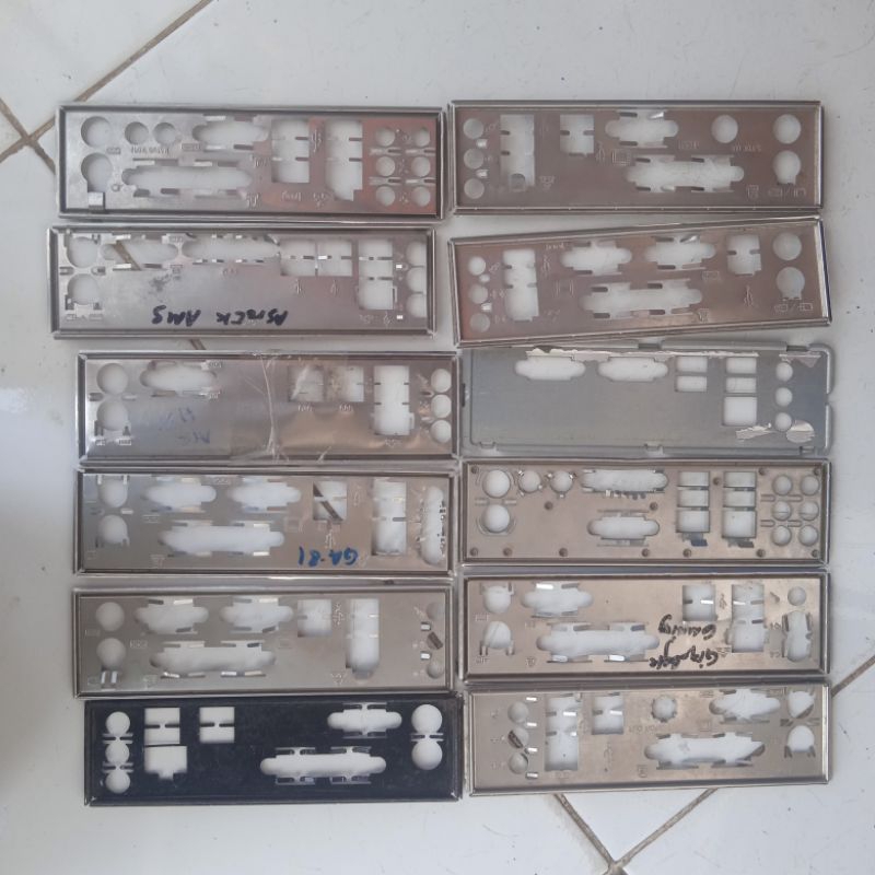 Backpanel Motherboard Back Plate Motherboard Pelat penutup PC Gaming yang susah dicari