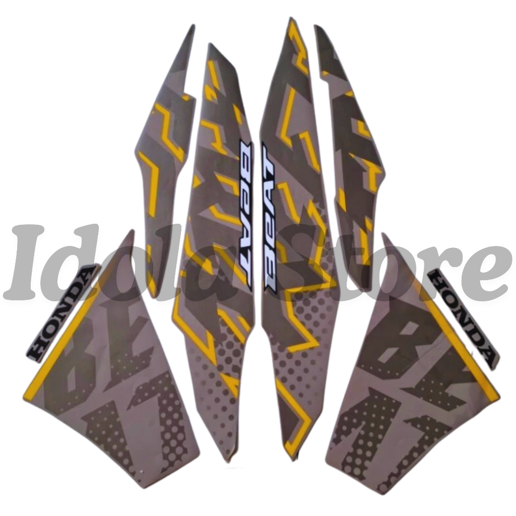 Stiker Striping Beat Street 2024 SIlver Gold New List Body Motor Beat Street 2024