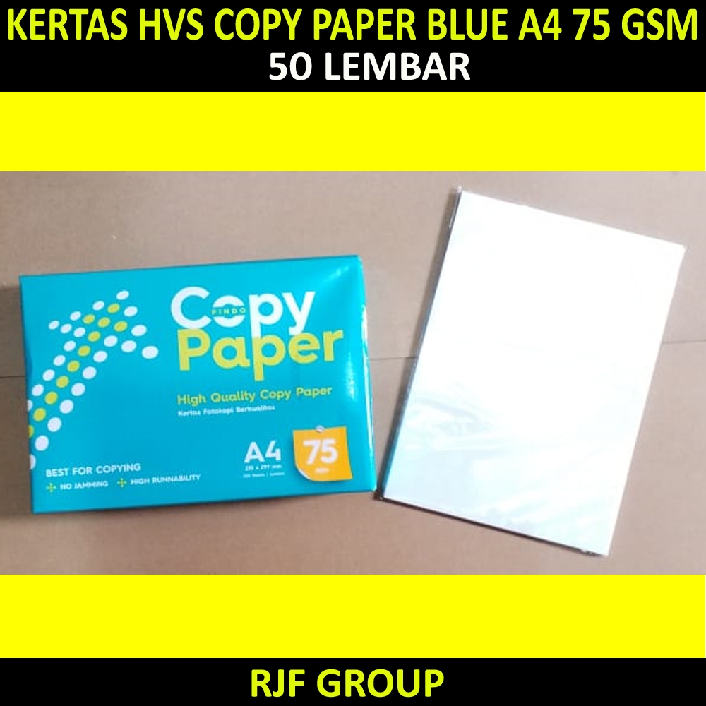 

KERTAS HVS COPY PAPER BLUE FC 75 A4 50 LEMBAR