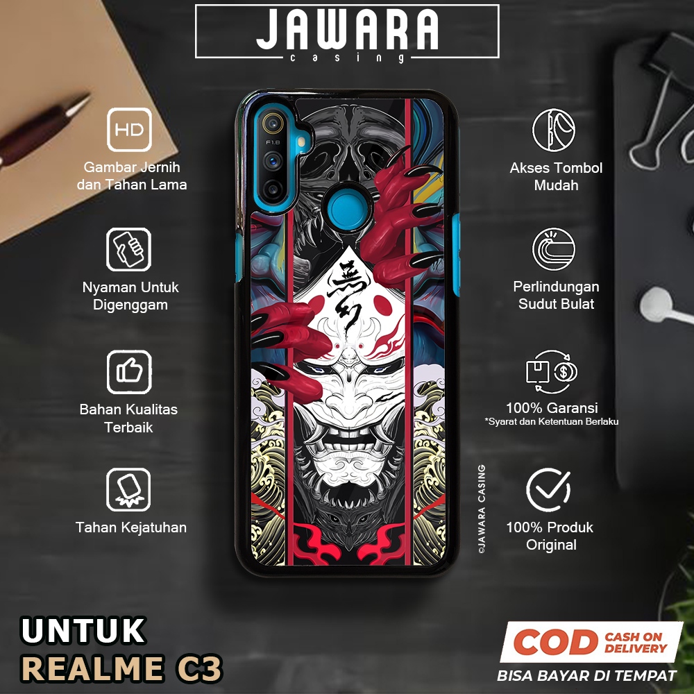 Case Realme C3 Casing Realme C3 [JPNK] Premium Case Glossy Case Hp Realme Jawara Casing Hp Realme C3