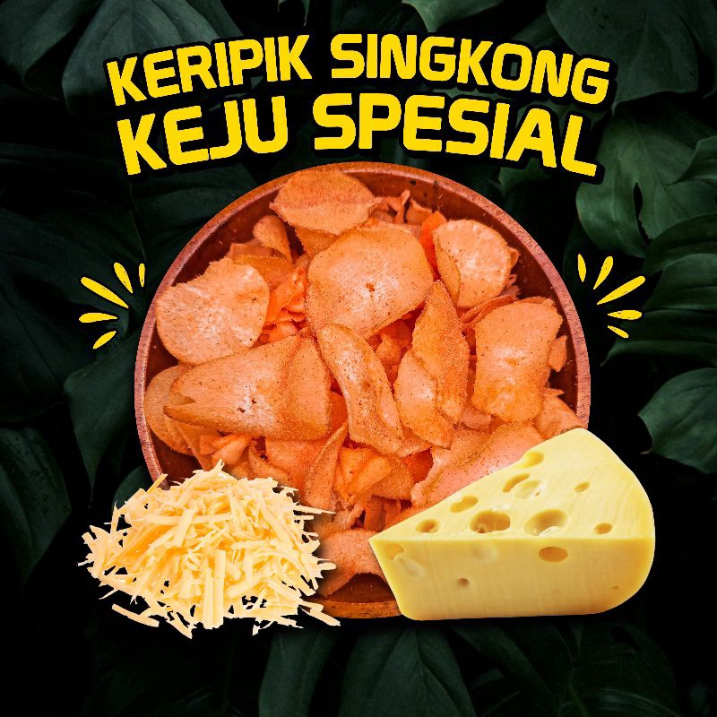 

Keripik Singkong Rasa Keju Asin/Keju Manis/KejuPedas