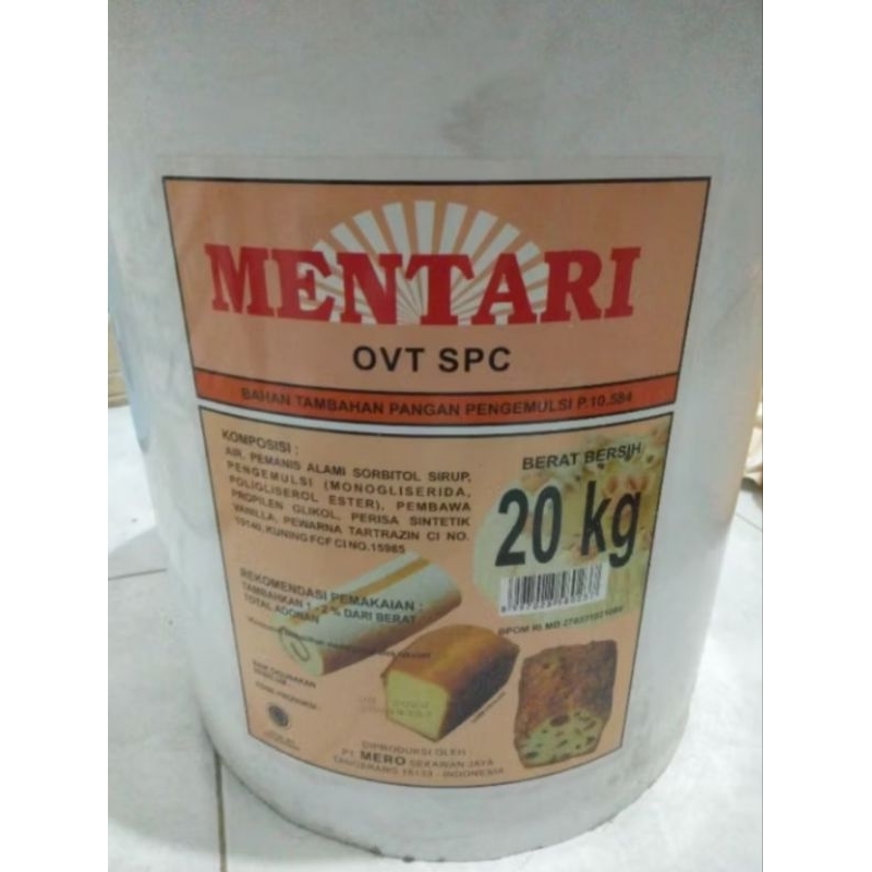 

Ovalet Mentari 1KG repacking cake emulsifire harga PROMO
