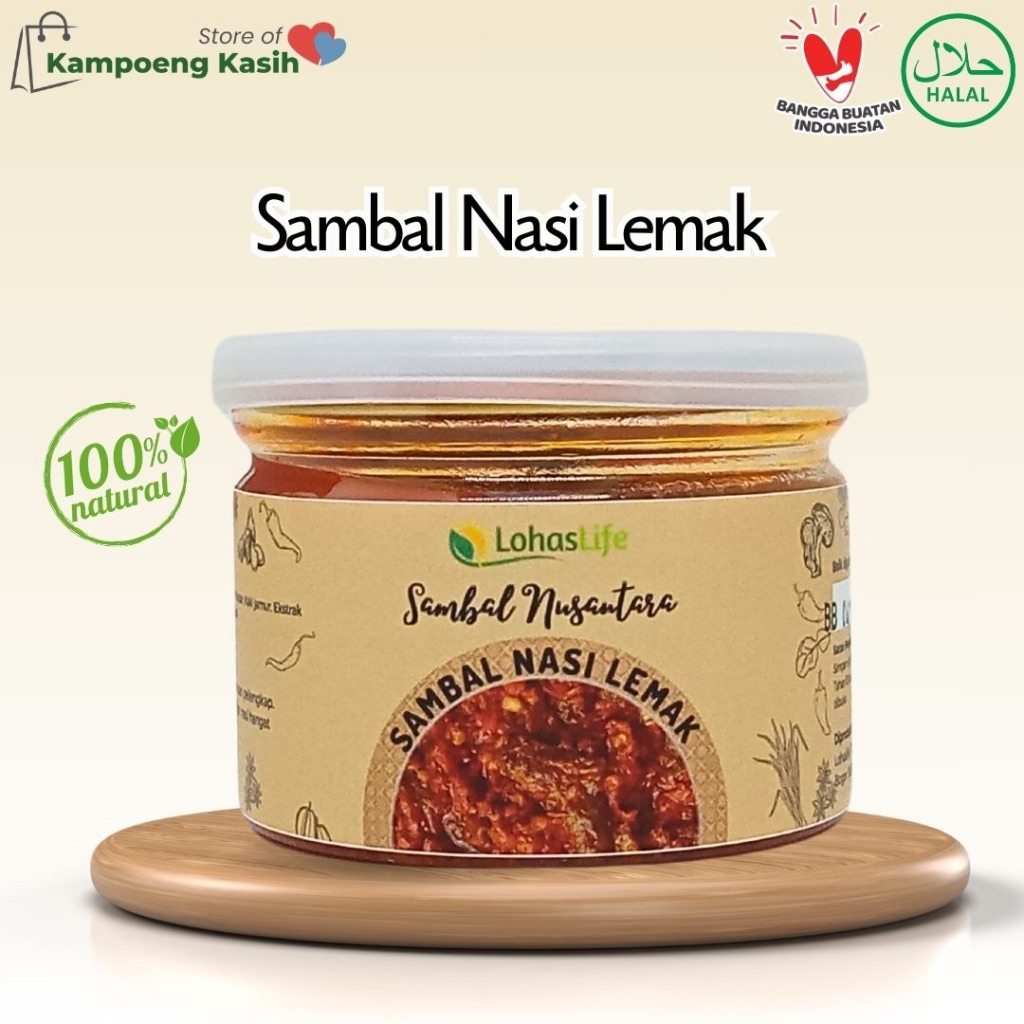 

Sambal Nusantara : Sambal Nasi Lemak Vegetarian 120 gram