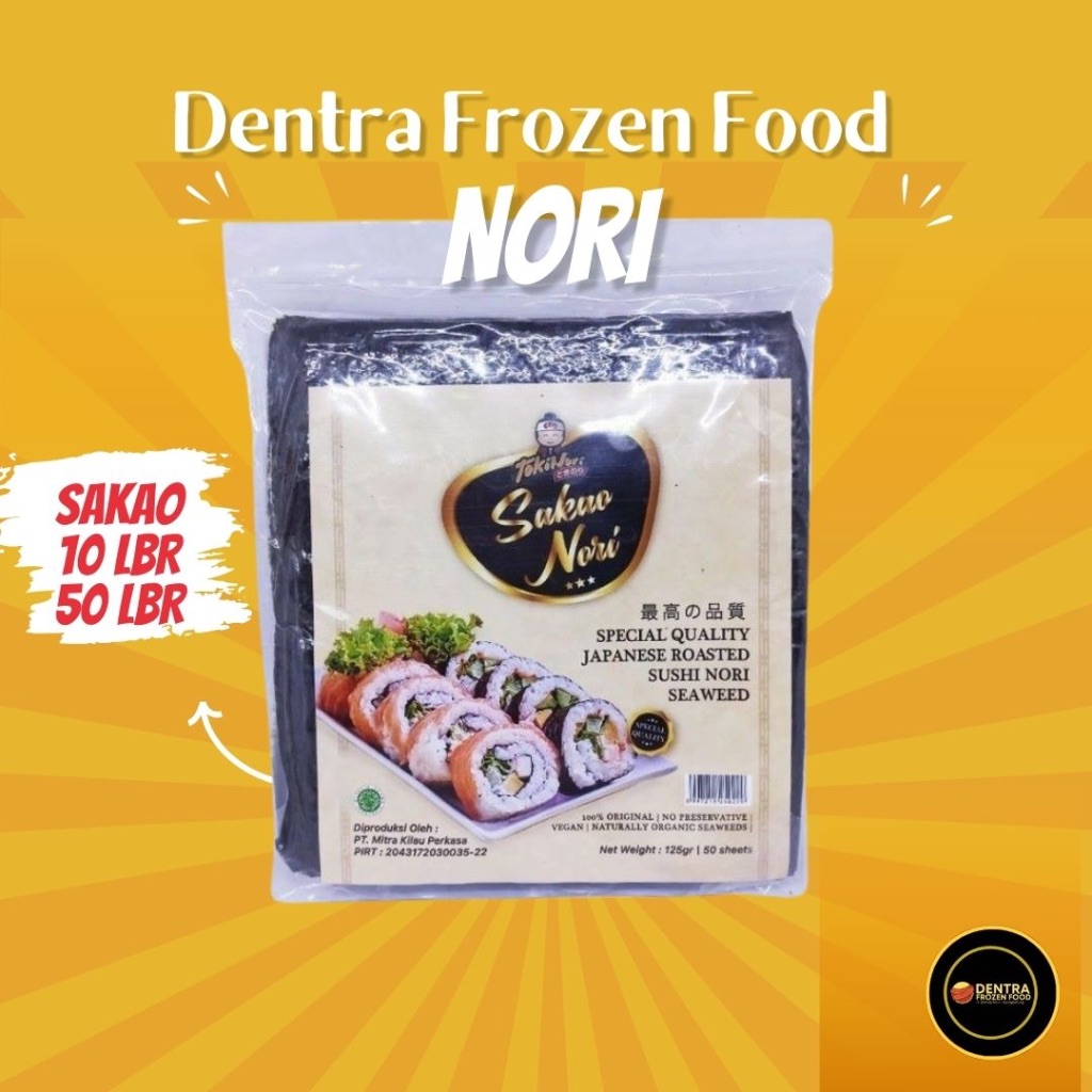 

SAKAO NORI SUSHI 10 LEMBAR dan 50 LEMBAR