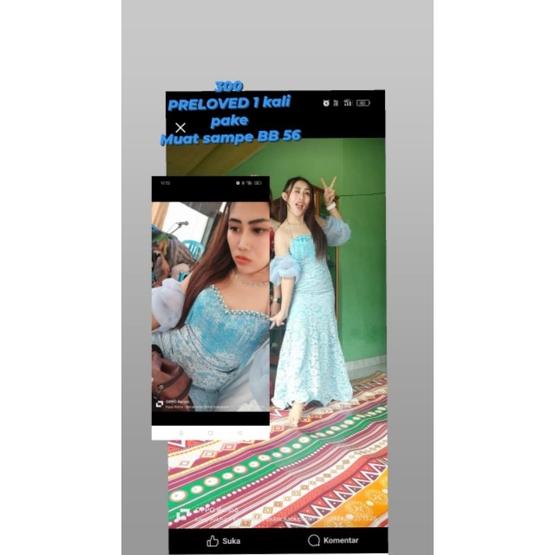 gaun singer preloved