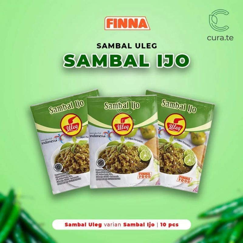 

SAMBAL PEDAS IJO-FINNA FOOD-SAMBEL ULEG-SAMBEL SERBAGUNA