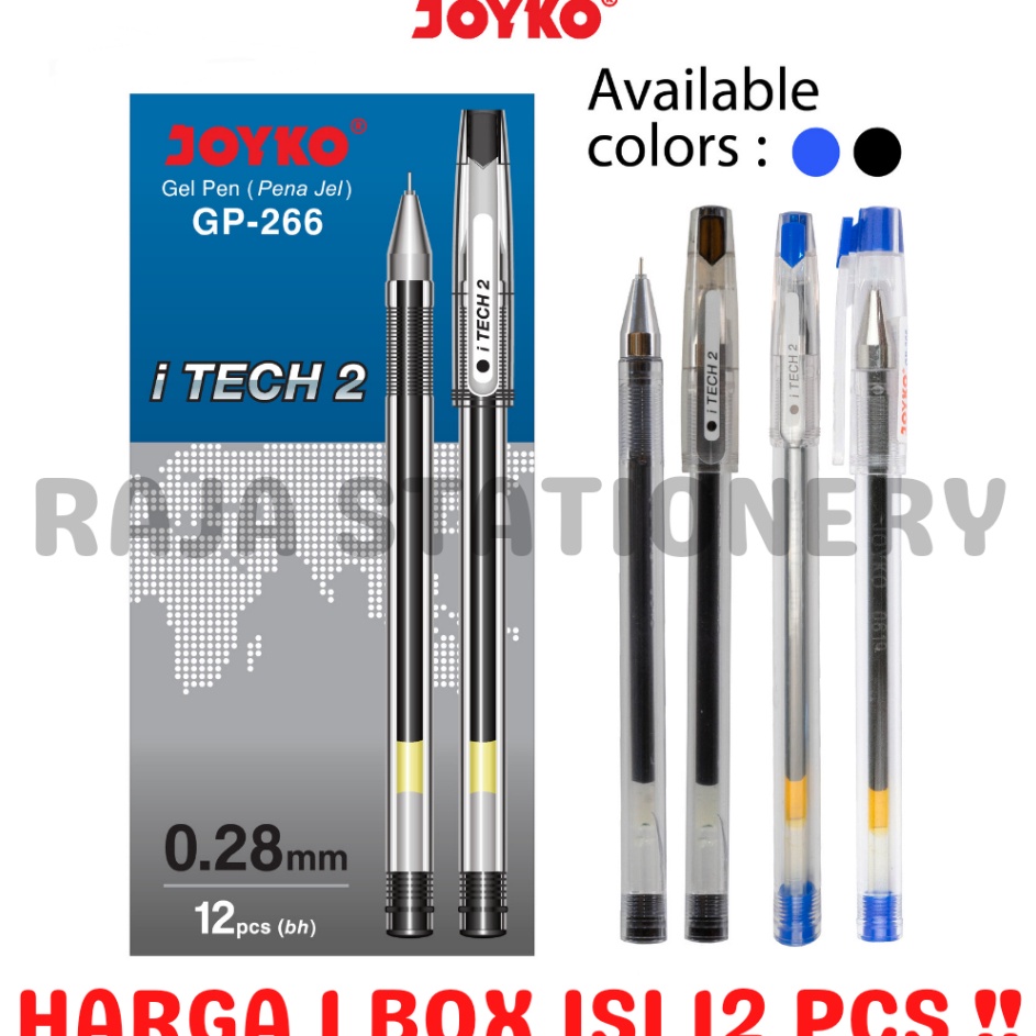 

BUNDLE SPESIAL GEL PEN HI TEC PULPEN JOKYO ITECH HITEC 28MM GP266 12PCS