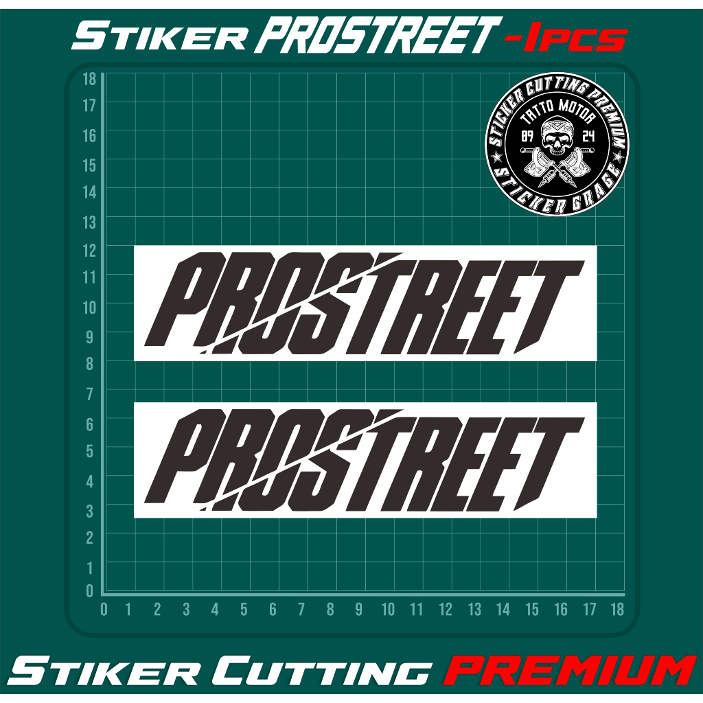 Sticker PROSTREET Besar Sticker Motor Keren Viral Tiktok Cutting Motor VIXION Vario125 Beat Scoopy