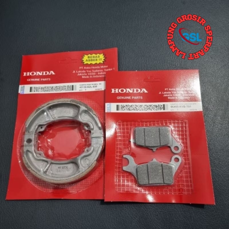 KAMPAS REM BLADE / KAMPAS REM SET DEPAN BELAKANG BLADE REVO FI SUPRA X 125 FI KPH&KWB