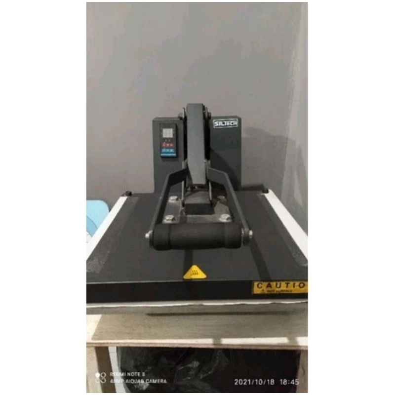 MESIN PRES SABLON KAOS MURAH HOT PRES PRINTING 38x38 900 WATT