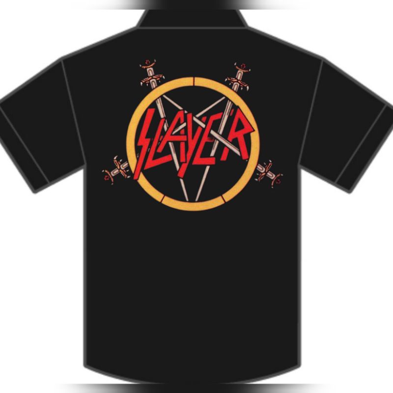 SLAYER KEMEJA WORKSHIRT BAND METAL