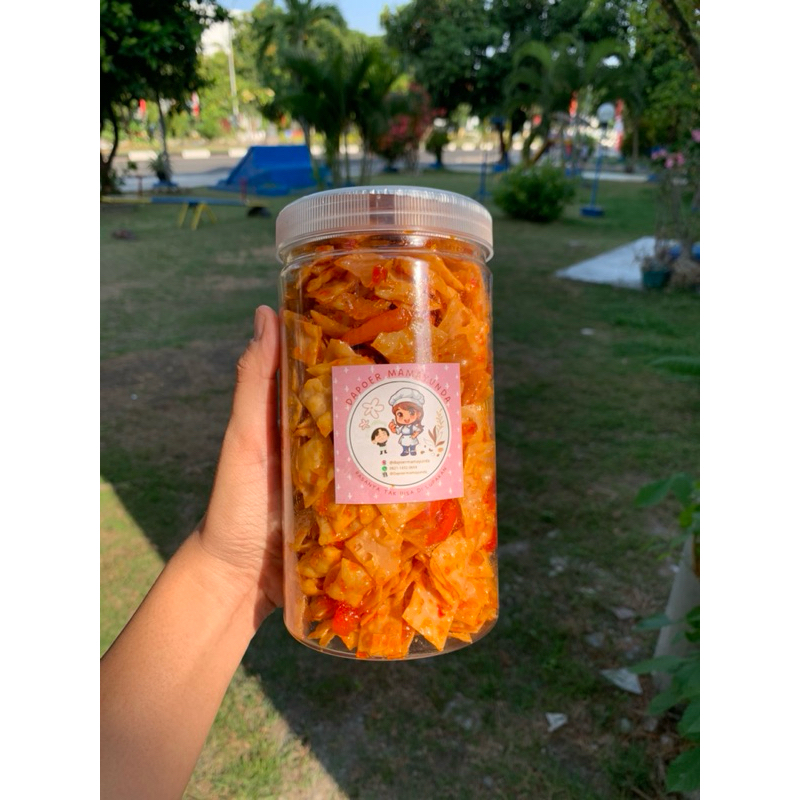 

KERIPIK PANGSIT PEDAS MANIS DAUN JERUK TOPLES 1000gram
