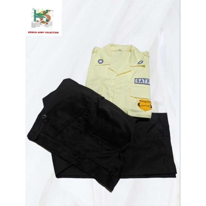 Baju Seragam Cream Satpam Security Terbaru