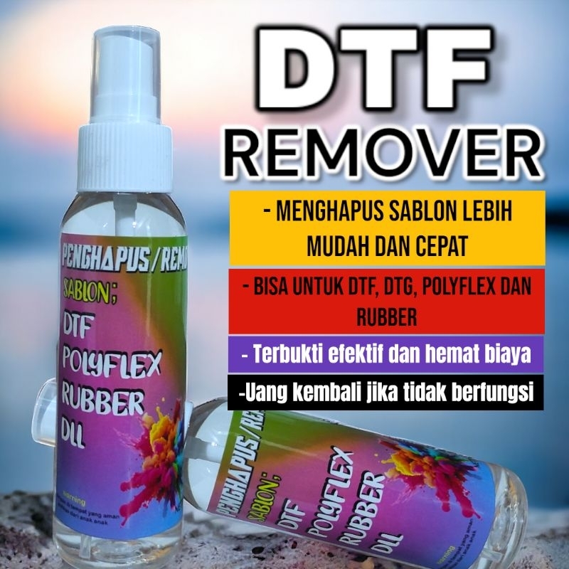Cairan Penghapus Sablon DTF 100ML  Remover DTF cepat dan bersih Penghilang sablon DTF dan sablon lai