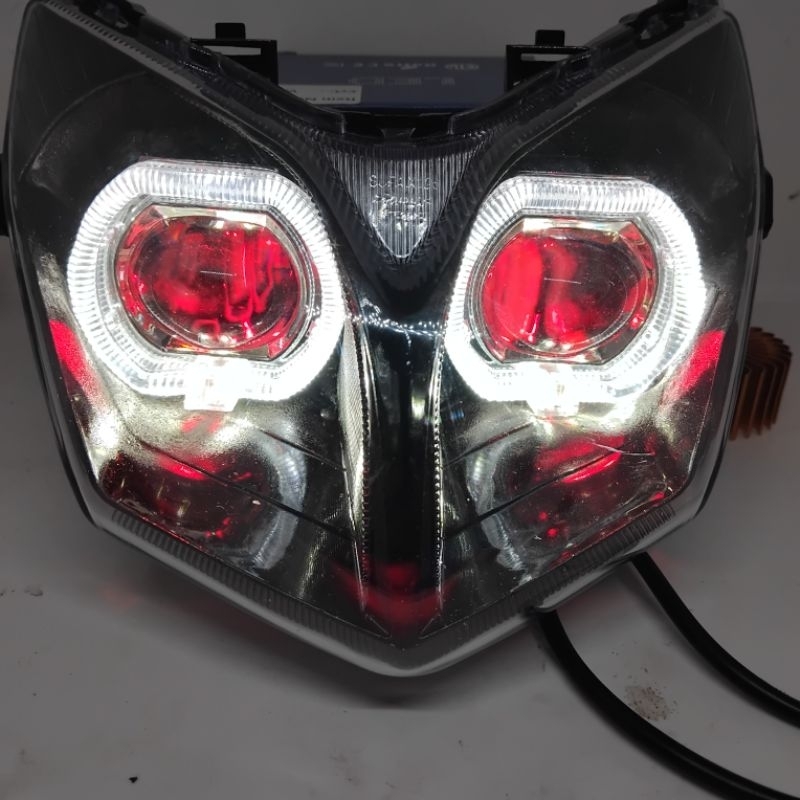 REFLETOR LAMPU DEPAN HONDA SUPRA X 125 BATMAN BILED LED 2008/2013