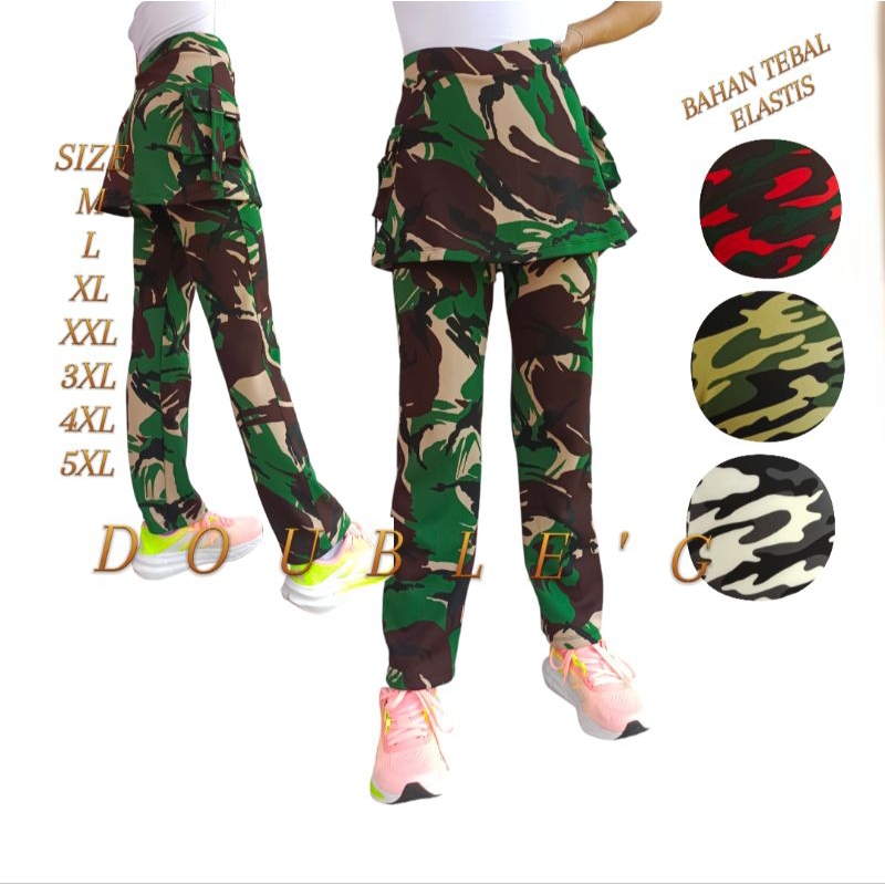 CELANA SENAM LORENG ARMI WANITA/CELANA OLAHRAGA LORENG WANITA/Celana Sport Wanita Loreng/Celana rok 