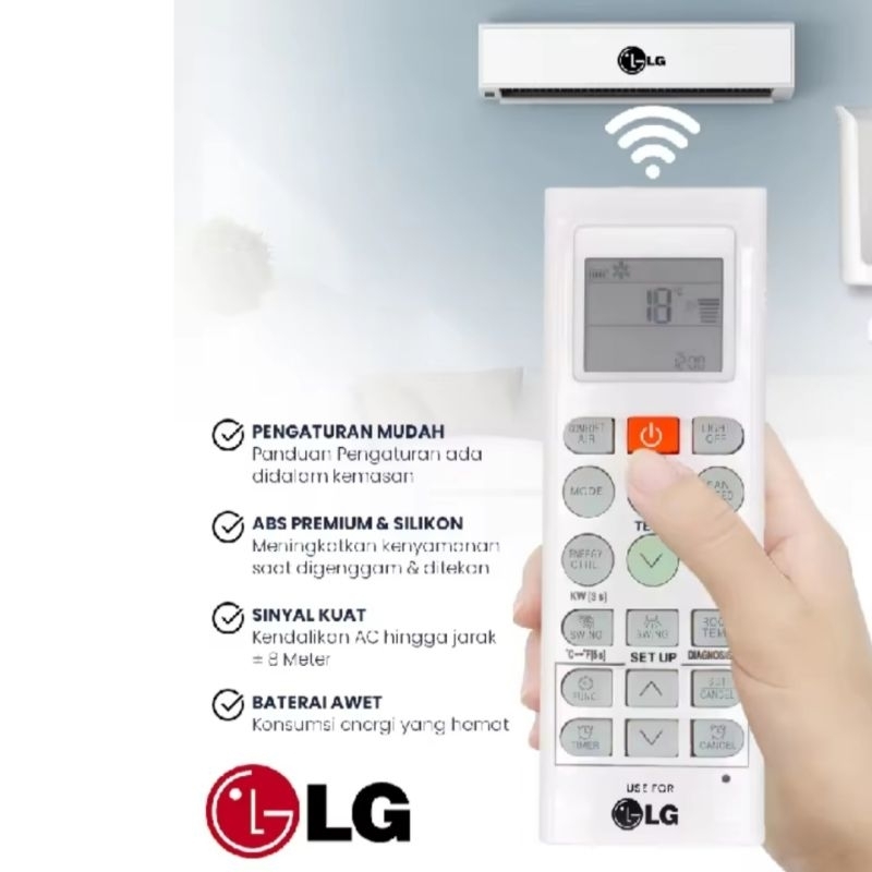 Remot Ac LG inverter smart