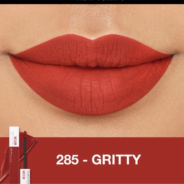 MAYBELLINE SUPER STAY MATTE INK GRITTY NO 285 ORIGINAL