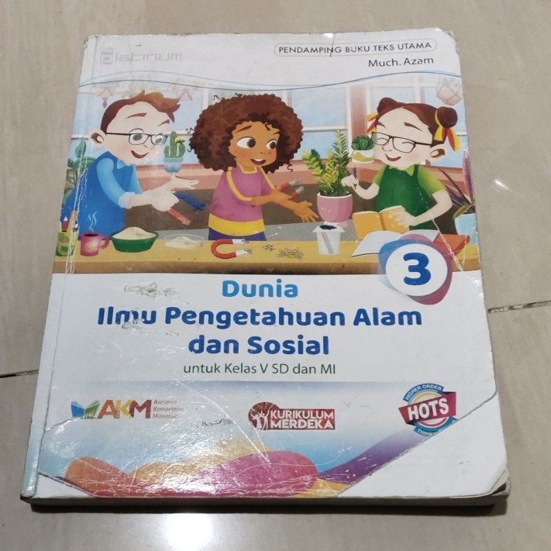 BUKU ORI BUKU DUNIA IPA DAN SOSIAL 3 SD KELAS V/5 PENERBIT PLATINUM KURIKULUM MERDEKA