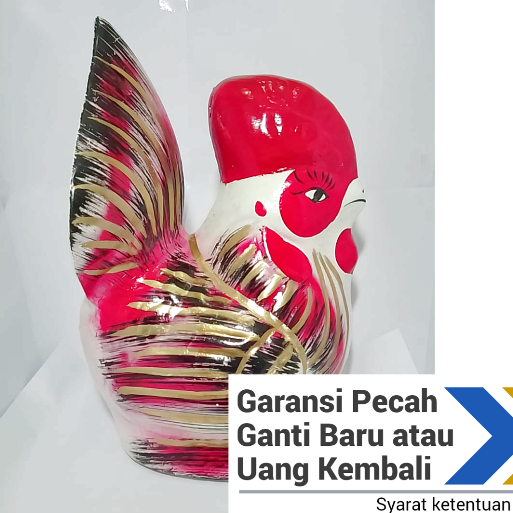 Celengan ayam jumbo tanah liat celengan target ratusan juta ukuran super besar bergaransi