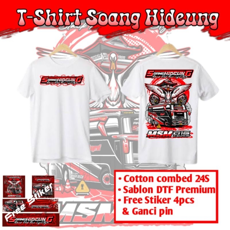 Baju bus Asyrof Soang Hideung baju bus anak laki laki kaos bus mania combed 24S Free Stiker 4 pcs