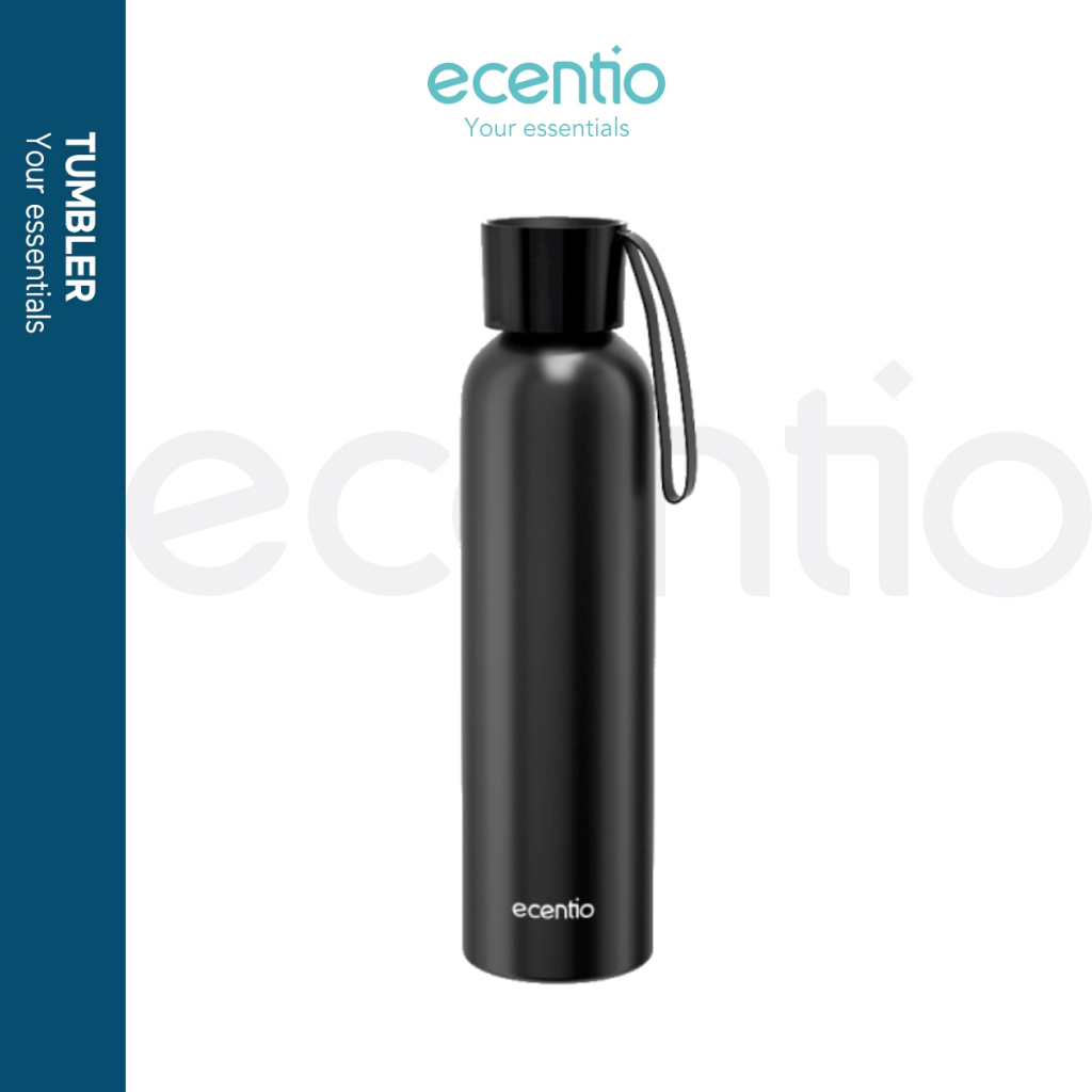 ecentio Botol Minum Sports Water Bottle 615ml Tumbler bpa free Olahraga Vaccum Cup Aluminum