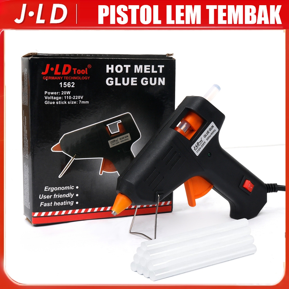 JLD Hot Melt Glue Gun 20W Hot Melt Glue Gun On Off Kecil Mini Dekorasi Kerajinan