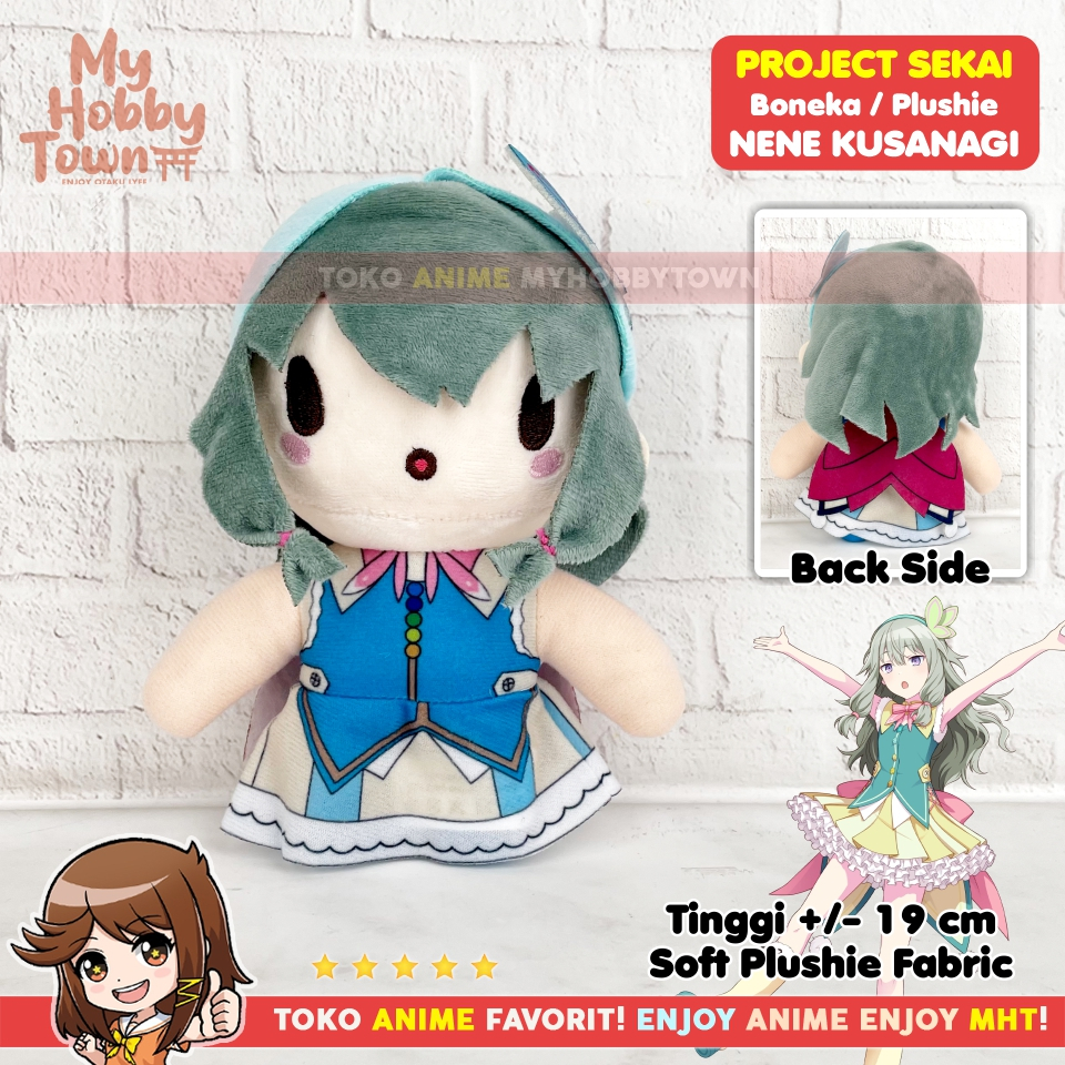 Boneka Anime Game Project Sekai Nene Kusanagi Wonderlands x Showtime Pjsekai Puroseka Plushie Doll