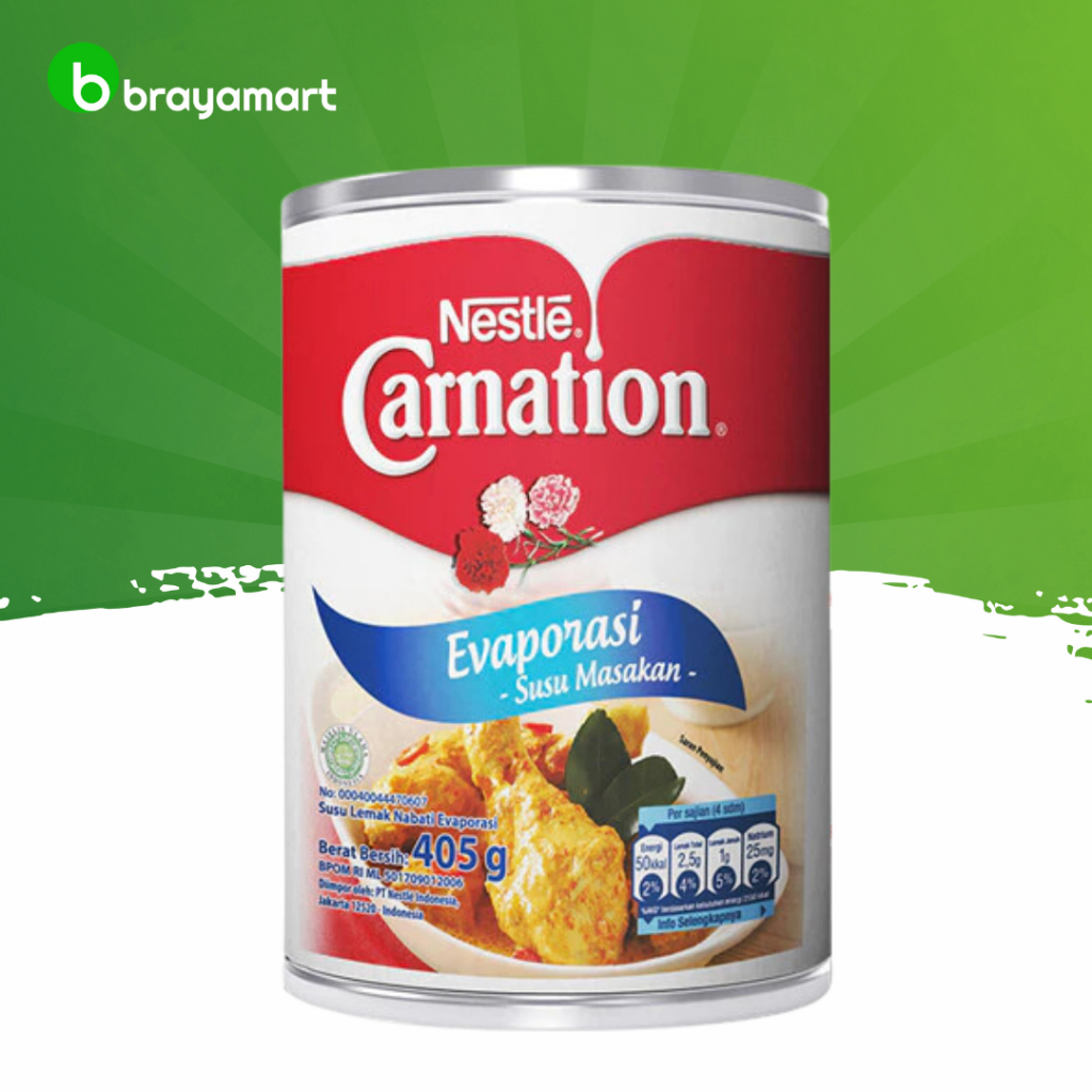 

Susu carnation evaporasi 405 gram Brayamart