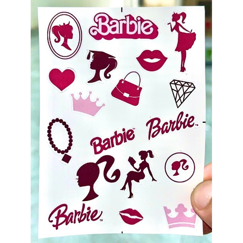 

Stiker Barbie Pink Woman bisa custom tahan air