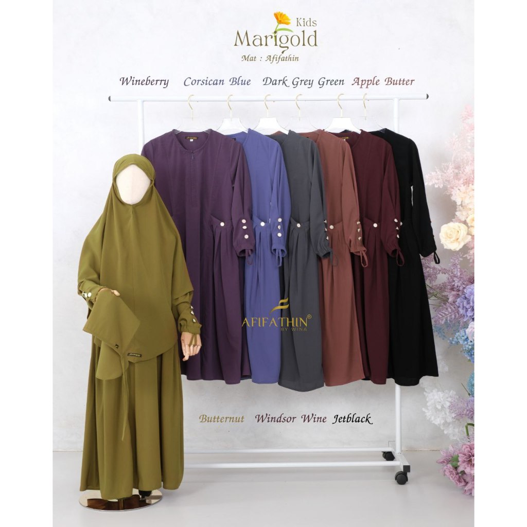[BISA COD] MARIGOLD KIDS BY AFIFATHIN / GAMIS ANAK / SET ANAK PREMIUM