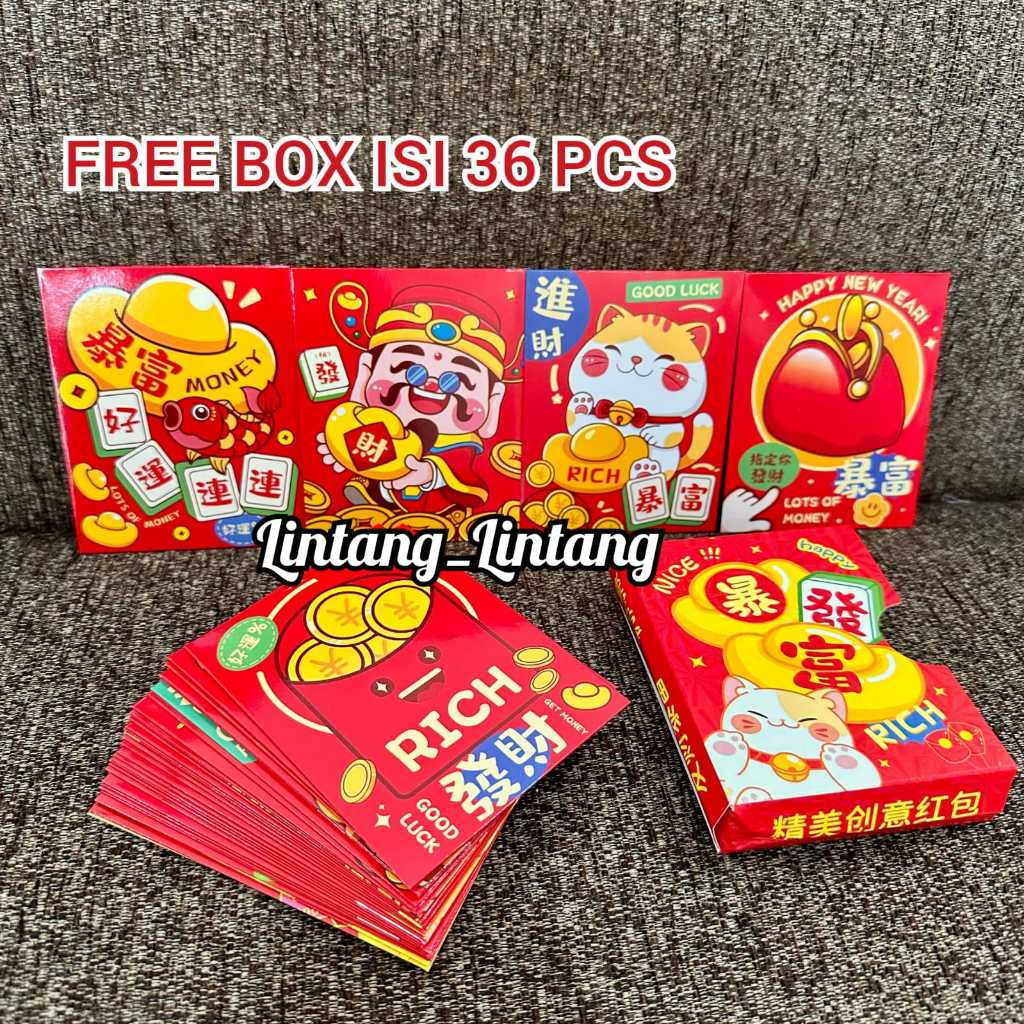 

Angpao Imlek isi 36 lembar - amplop Fuk Imlek Shio Ular 2025 isi banyak 1 Box