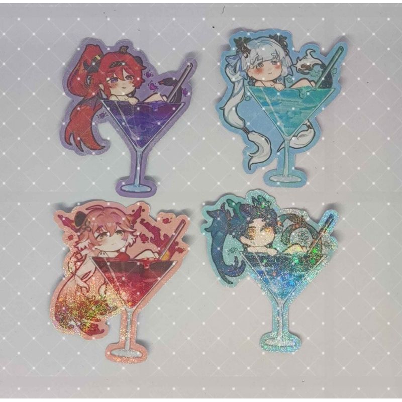 

sticker wuthering wave glitter laminated