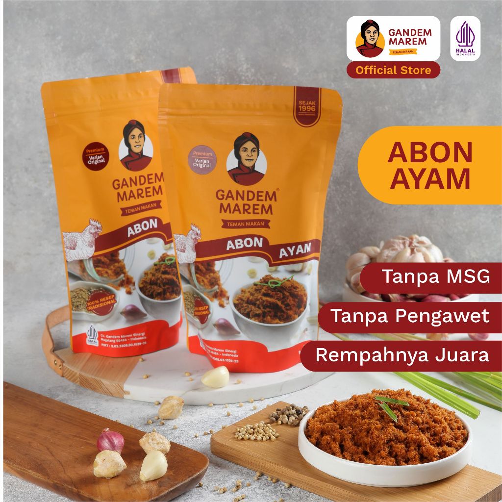 

[PREMIUM] Gandem Marem - Abon Ayam Original, Non-MSG