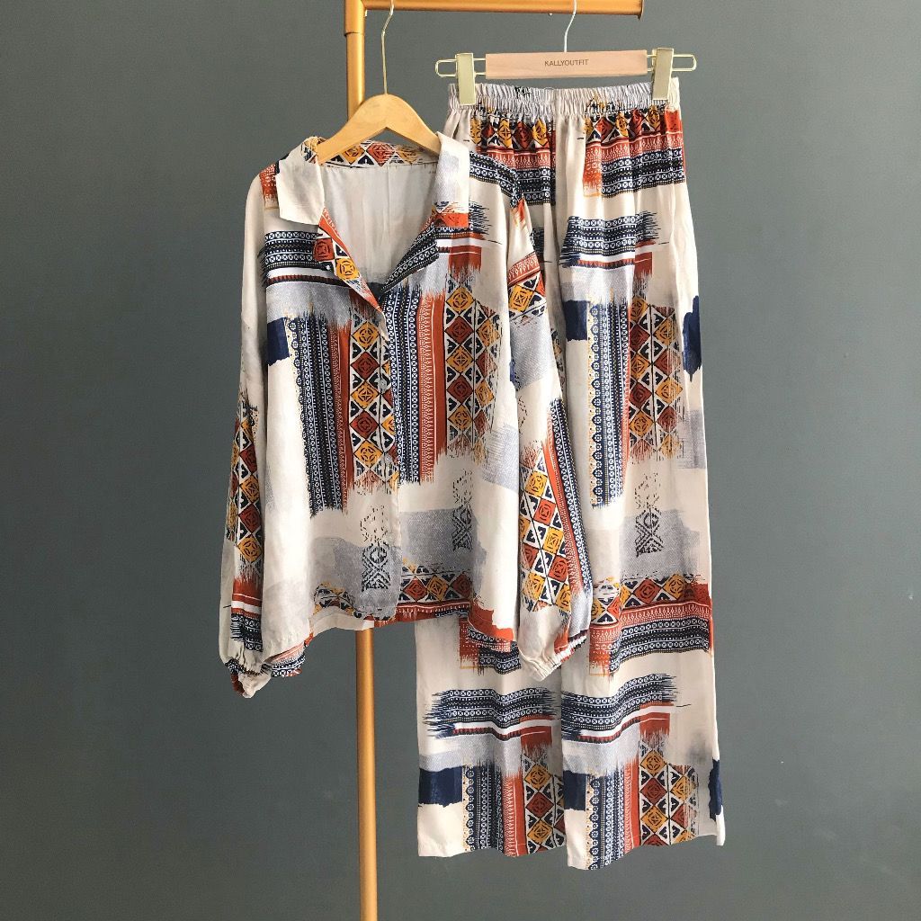 One set Jumbo LD120 / Setelan Rayon Jumbo / Setelan Wanita Jumbo / tunik Jumbo / Stelan wanita Jumbo