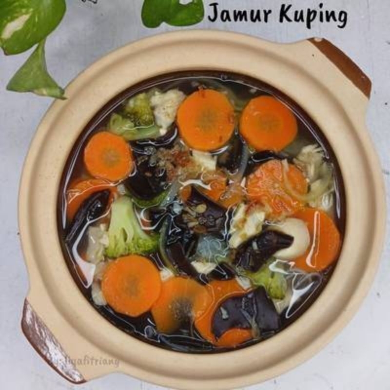 jamur Sop kimlo, jamur hitam, jamur putih, kembang tahu