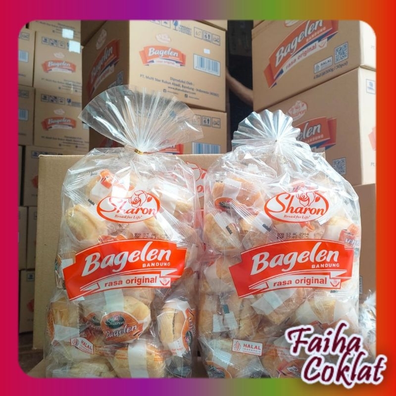 

BAGELEN SHARON BAGELEN BANDUNG ROTI KERING ISI 30 PCS SNACK MURAH FAIHA COKLAT