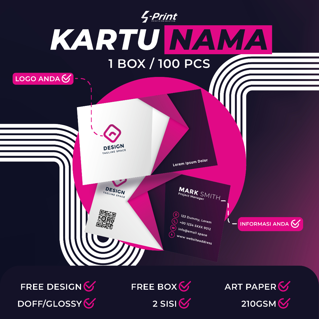 

CETAK KARTU NAMA | KARTU NAMA CUSTOM | FREE DESIGN | KARTU NAMA 100PCS