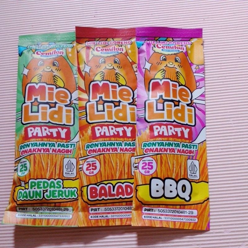 

Mie Lidi camilan kekinian