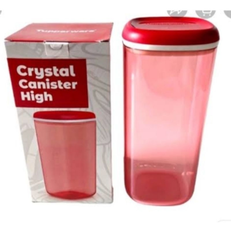 Crystal Canister high Tupperware/Toples